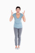 Mad woman screaming at someone