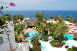 Recreation area with swimming pools and beach of luxury hotel, T