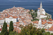 Panorama of Piran, Slovenia as it seen from old city walls. Panorama of Piran, Slovenia as it seen from old city walls.