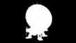 Looping Satellite Dish Animation  alpha channel