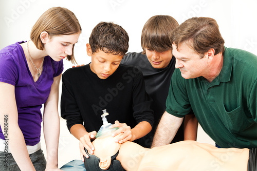 Photo: Heath Education - Oxygen Mask CPR Heath Education - Oxygen Mask CPR
