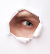 Eye from paper hole