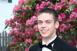 Smiling Formal Prom Boy Outdoors