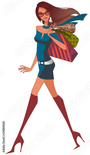 Vector: side view of woman walking side view of woman walking