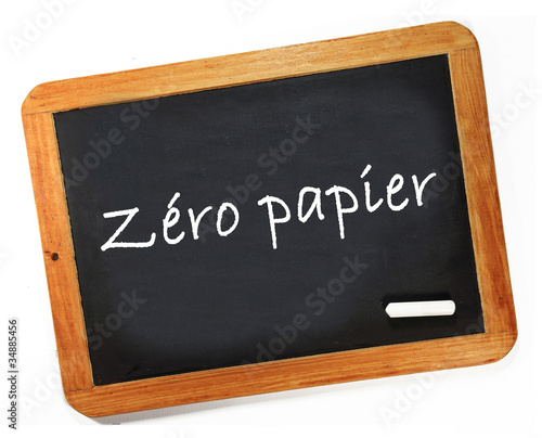 Photo : zéro papier zéro papier