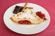 crêpe et groseille