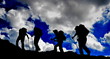 contre jour en haute montagne
