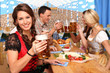 Gruppe auf dem Oktoberfest