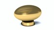 Close-up on a turning golden rugby trophy Close-up on a turning golden rugby trophy