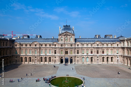 Photo: Aerial view of Louvre museum, Paris, France Aerial view of Louvre museum, Paris, France