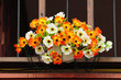 decorated flower pot at house decorated flower pot at house