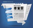Website template with origami. Vector illustration. Website template with origami. Vector illustration.