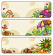 Vector set of decorative autumnal banners. part 2 Vector set of decorative autumnal banners. part 2