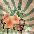 Sfondo retro con fiori - Vintage flower background Sfondo retro con fiori - Vintage flower background