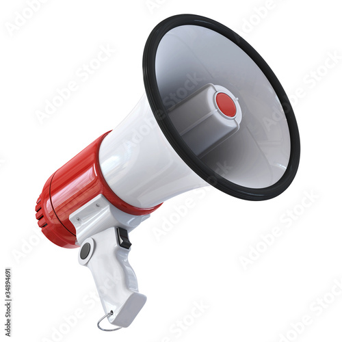 Illustration: Megaphone - bottom view Megaphone - bottom view