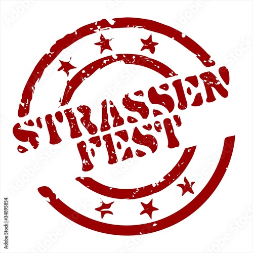 Vector: stempel strassenfest I stempel strassenfest I