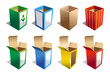 A set of 8 Boxes in different colors