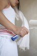 girl painting apartment