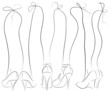 Legs in bows sketch