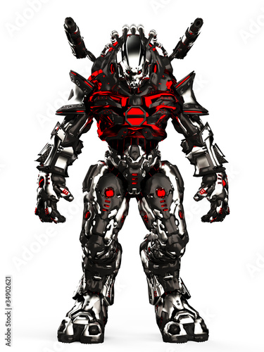 Illustration: monster robot stand up monster robot stand up