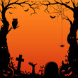 Papercut style halloween border Papercut style halloween border