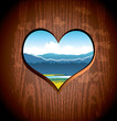 Heart Shaped Window/Mountain View Heart Shaped Window/Mountain View