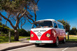 Red Combi Van