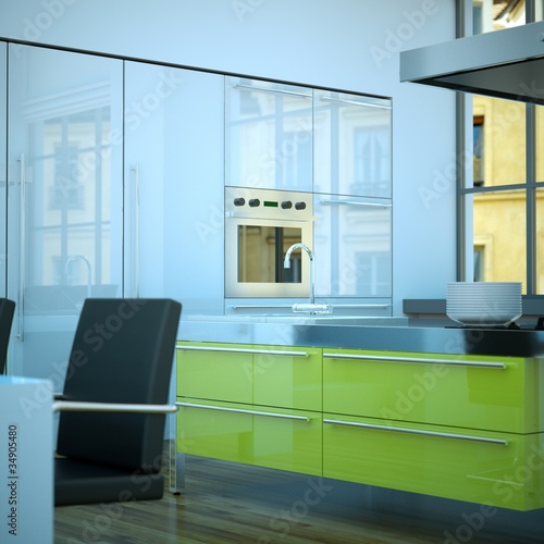 Photo: Küchendesign -grüne Küche Küchendesign -grüne Küche