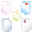 Children's leaflets for records and drawing Children's leaflets for records and drawing