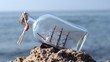 sailcloth ship in bottle