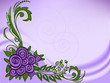 Lilac background with roses