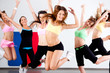 Enthusiastic group of women having fun