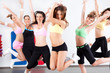 Enthusiastic group of women having fun