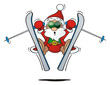 Cool Santa Skiing