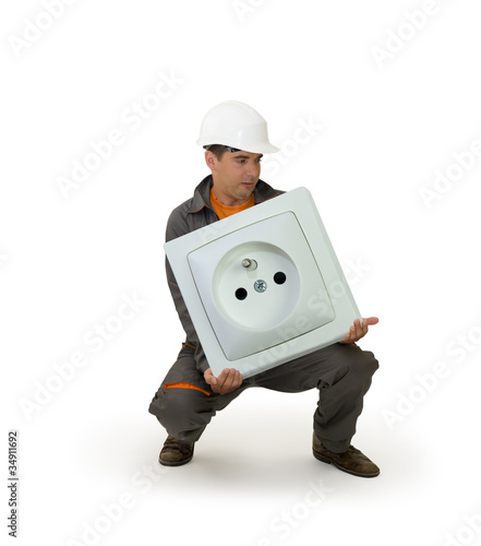 Photo : Bricolage - les outils adaptés - Prise électrique géante Bricolage - les outils adaptés - Prise électrique géante