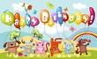 Vektor: birthday card birthday card