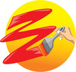Vector: paintbrush paintbrush