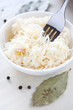 Sauerkraut mit Gabel