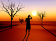Illustration: Desperate woman Desperate woman