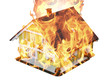 Burning house