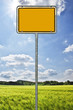 Ortschild leer