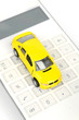 Toy car and calculator Toy car and calculator