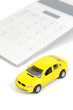Toy car and calculator Toy car and calculator