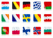 Set icons flags of european countries - 1
