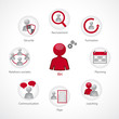 Vector: ressources humaines, rh, grh ressources humaines, rh, grh
