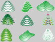 Winter fir-trees