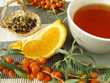 Früchtetee mit Sanddorn und Orange