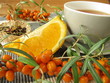 Früchtetee mit Sanddorn und Orange