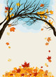 Maple leaves background
