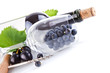 Photo: wine bottle with glass and grapes isolated wine bottle with glass and grapes isolated